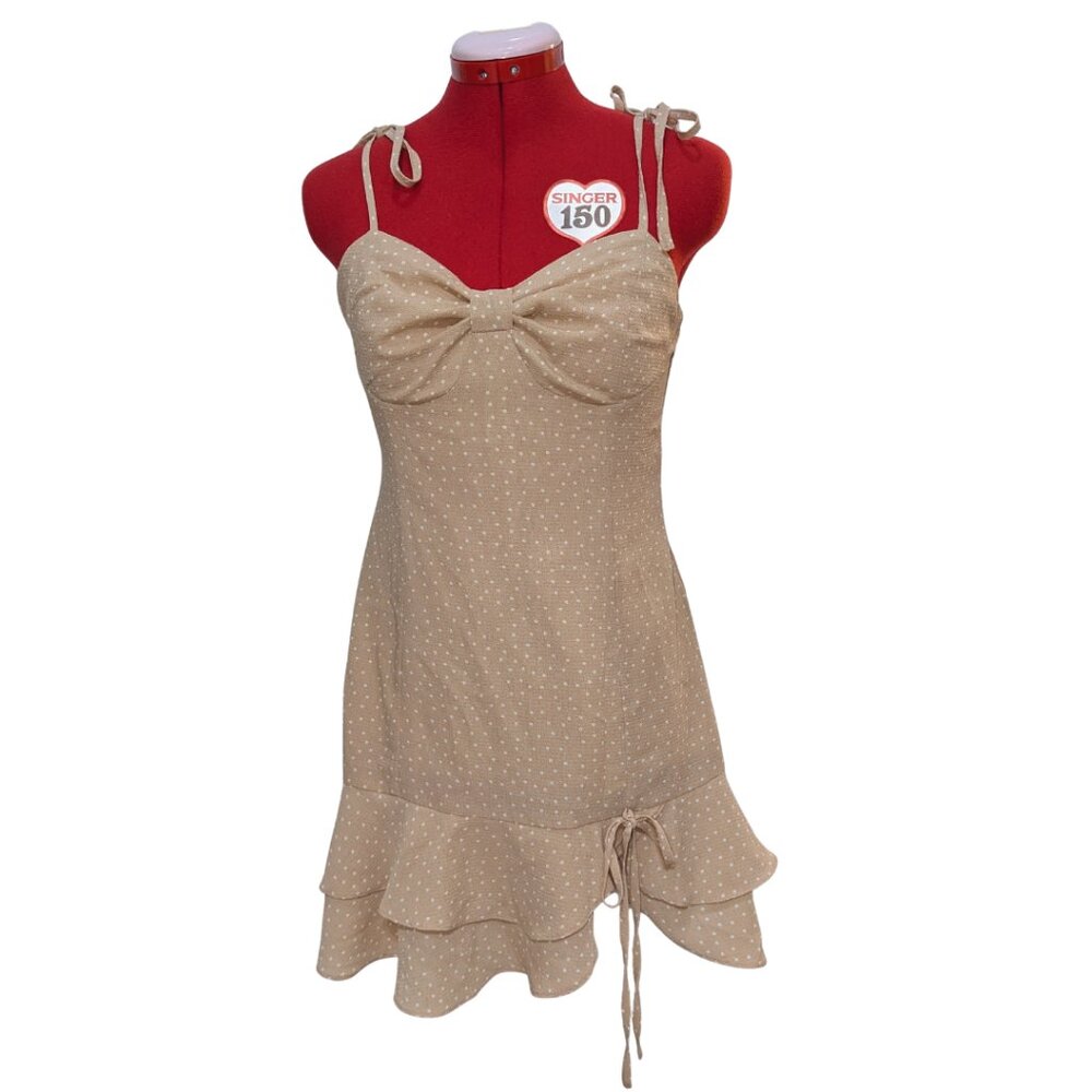 Polka Dot Ruffle Mini Dress